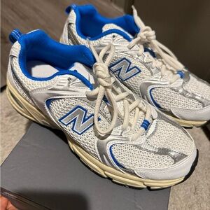New Balance 530, Blue and White, Men’s size 6.5